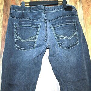 BKE Denim Carter Black Mens Jeans 36R Size 36 x 31
